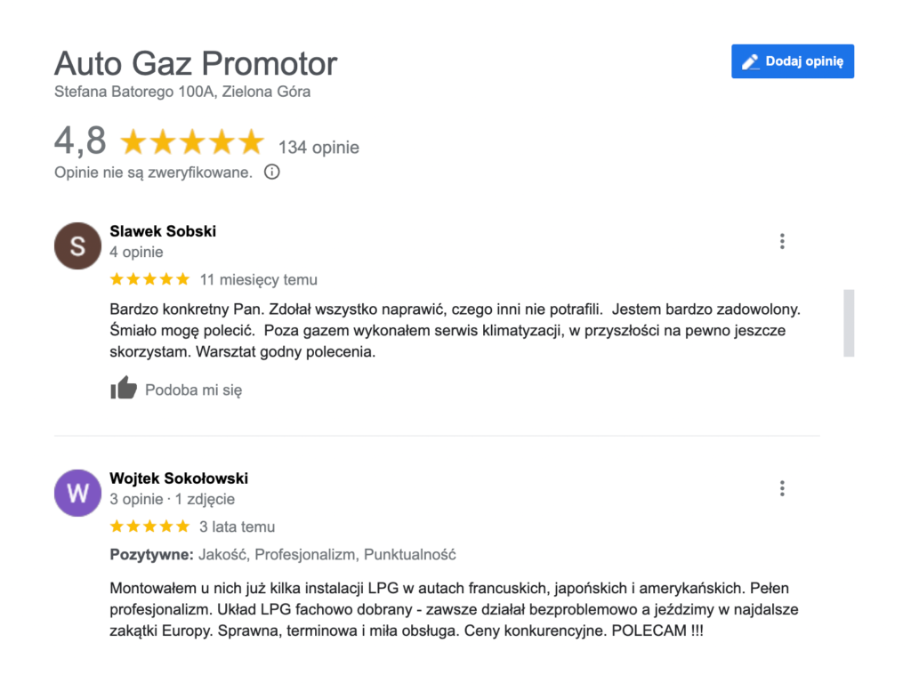 Jak odszukać i zarządzać opiniami w Mapach Google