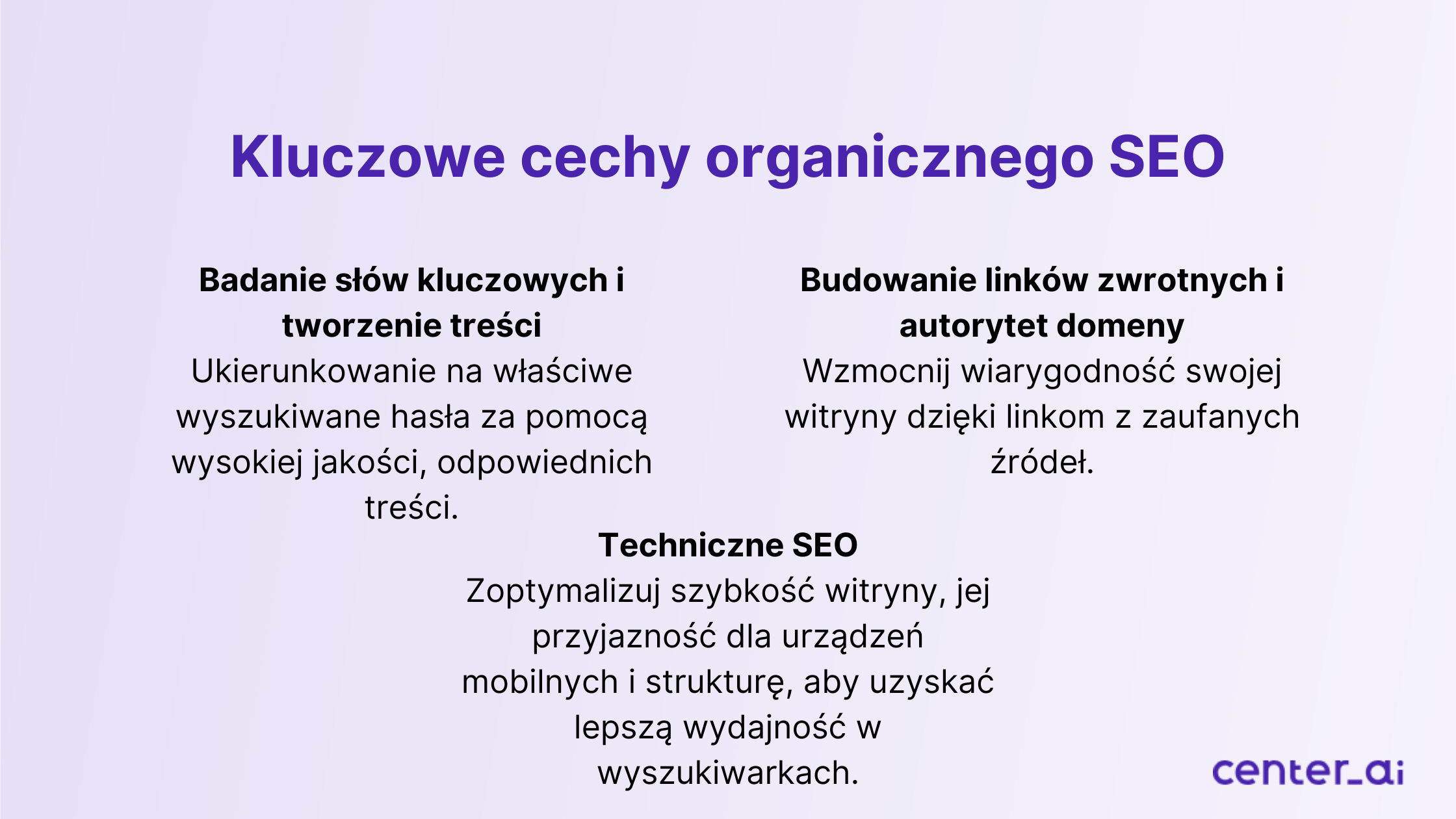 Kluczowe cechy organicznego SEO