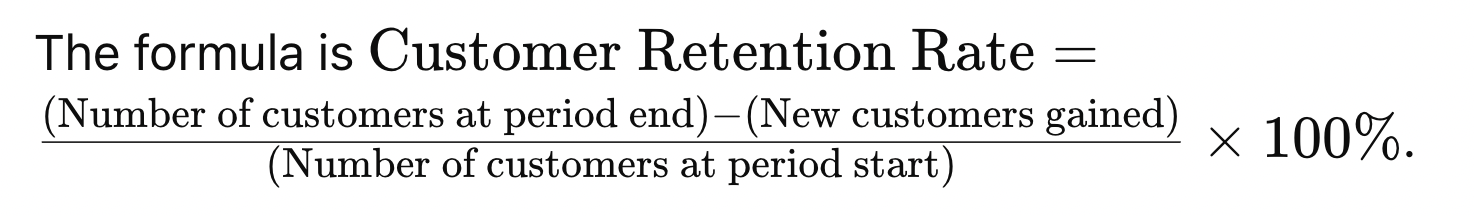 customer retention rate formula - how to calculate crr