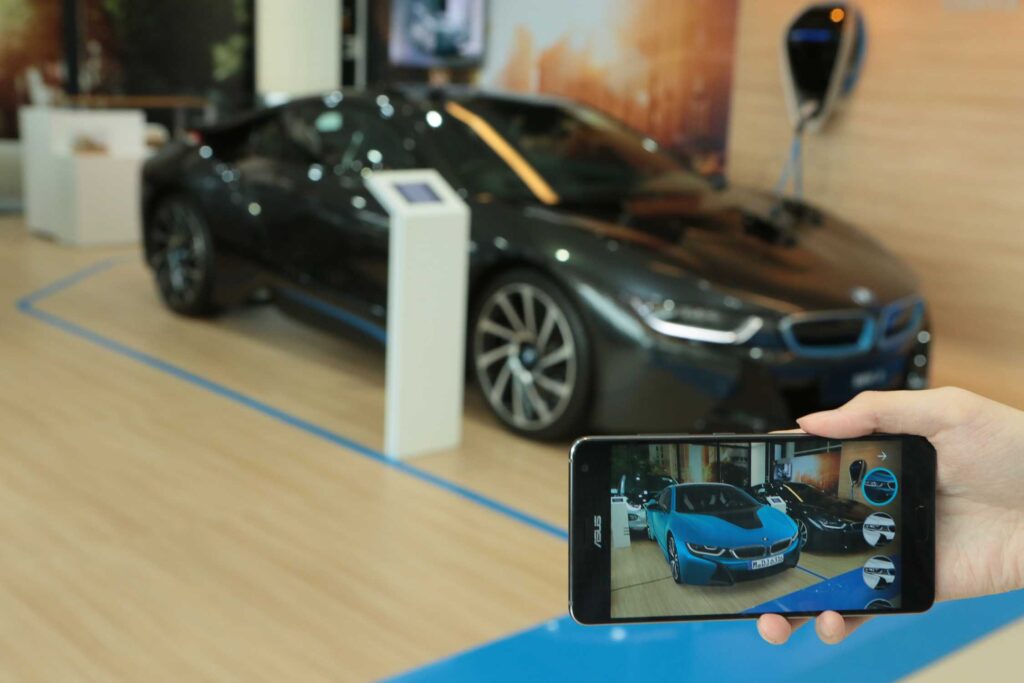 BMW and augmented reality visualiser.