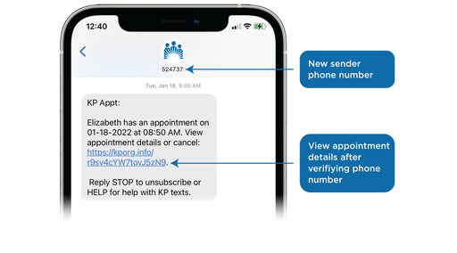 Kaiser Permanente Appointment Reminders. 