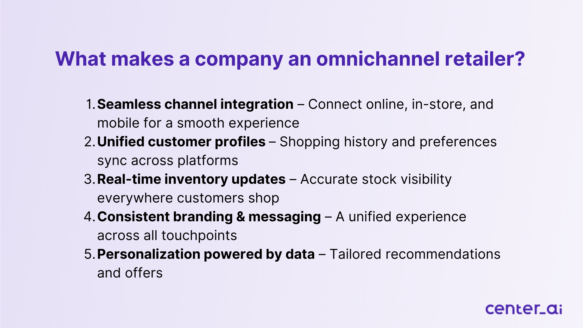 What makes a company an omnichannel retailer?