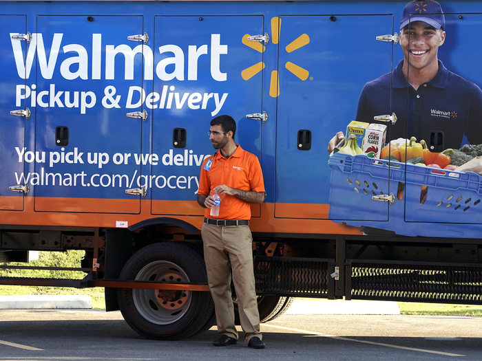 Walmart in-home grocery delivery.