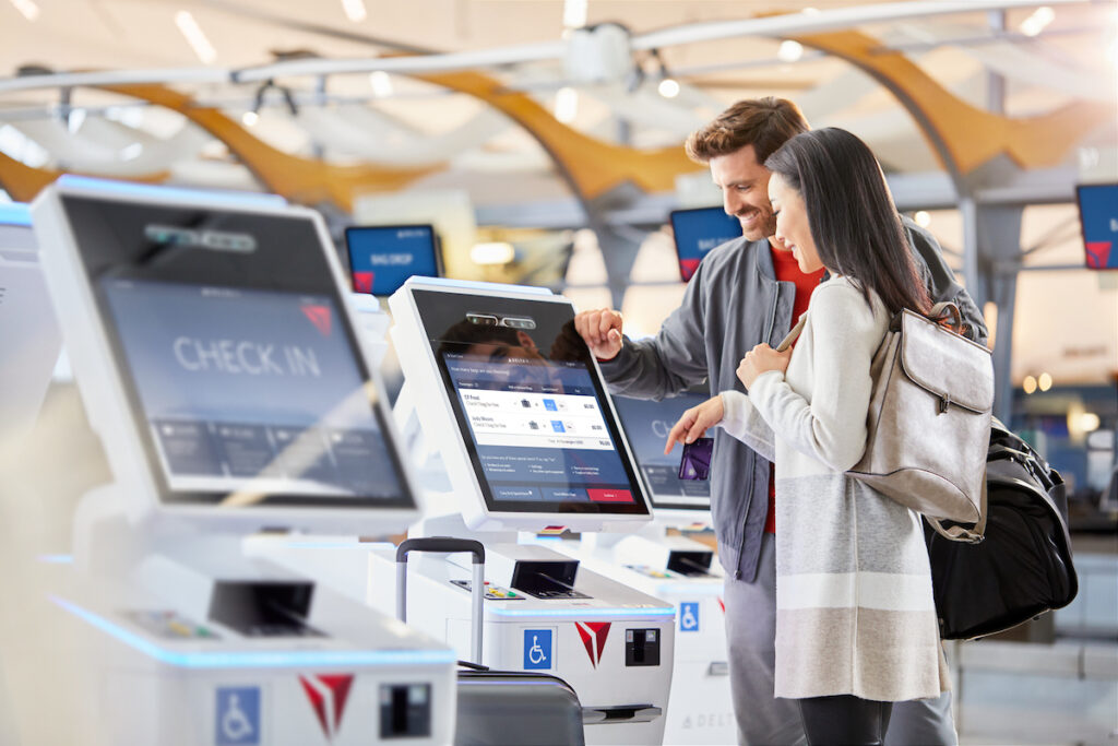 Delta Check-In Kiosk. 